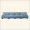Canapé modulaire 4 places à assise profonde et canapé modulaire, canapé en chenille Canapé rembourré confortable pour salon, appartement, studio, bureau, chenille