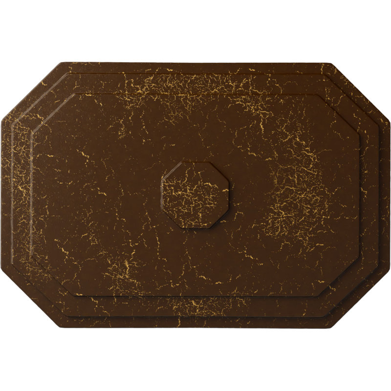 Médaillon de plafond Felix l 25 1/4 po x H 17 1/4 po x P 1 3/4 po, Craquelure racinette