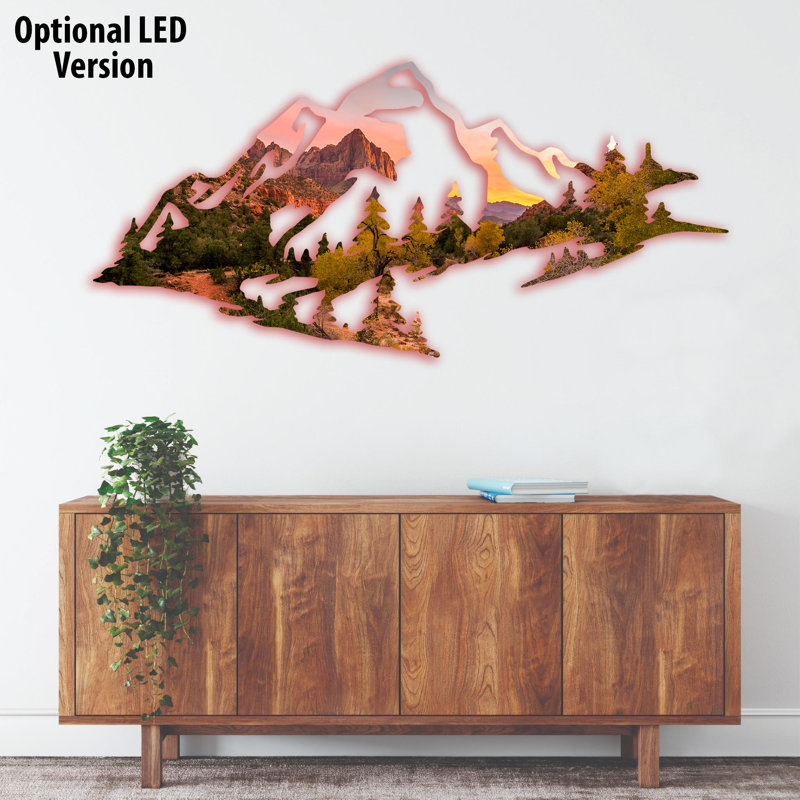 Landscape & Nature Wall Decor on Aluminum Composite - Scenic Mountain, Forest, Ocean & Sunset Artwork Prints - Durable Lightweight Metal Panel Art - Modern Rustic Nature Inspired Home Decoration for Living Room Bedroom Office