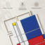 Impression géométrique sur toile géométrique Mondrian II-92833403