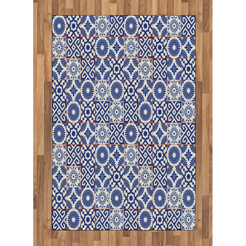 Verdell Geometric Hand Woven Area Rug, Rectangle 120 x 180cm