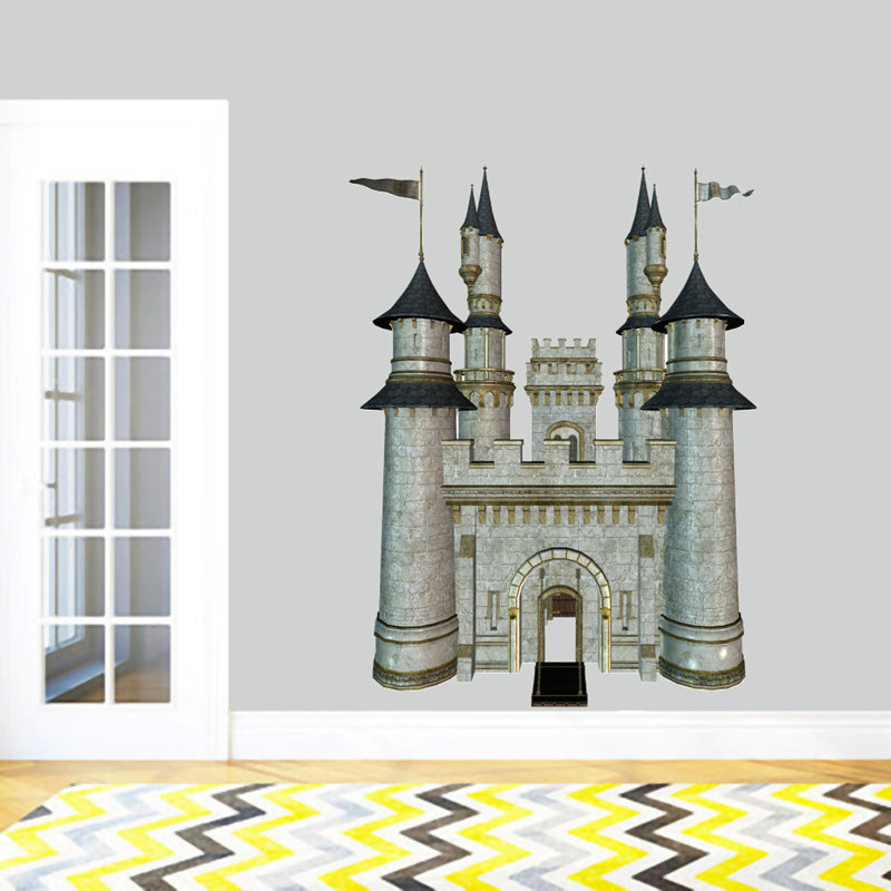 Décalcomanie murale castle real life, H 48 po x l 36 po