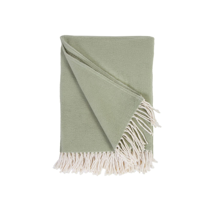 Mandy Hand Woven Throw Blanket, Green