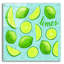 «Limes» par Elizabeth Caldwell, art mural en verre acrylique-96279622