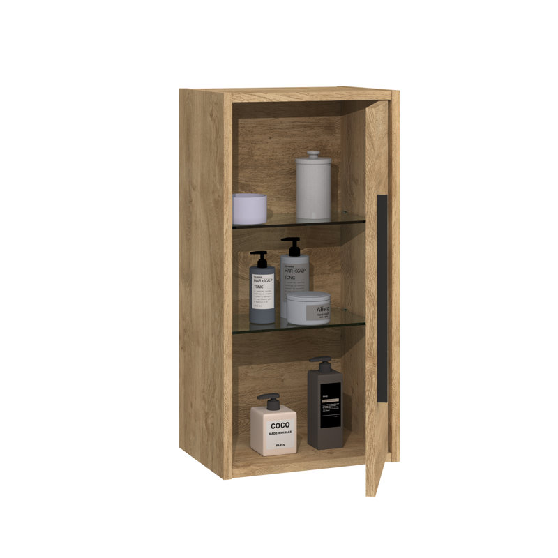 Rangement pour salle de bain Lotus, Chêne naturel