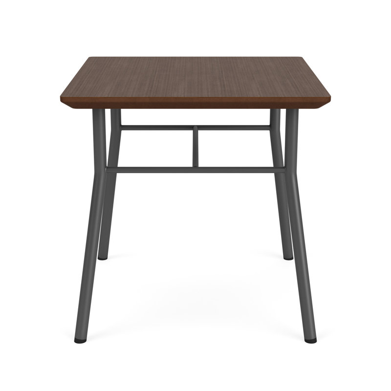 Table de bout carrée Chat Chat, Gris anthracite, Noyer Riftwood