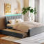 Lit plateforme tapissier avec lit gigogne - Créez un espace de chambre confortable pour un décor simple et attrayant-121016391-121016393