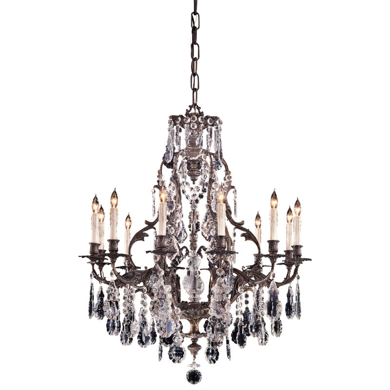 Lustree empire de style bougie 12 lumières