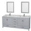 Sheffield 79" Double Bathroom Vanity Base Only-31336914