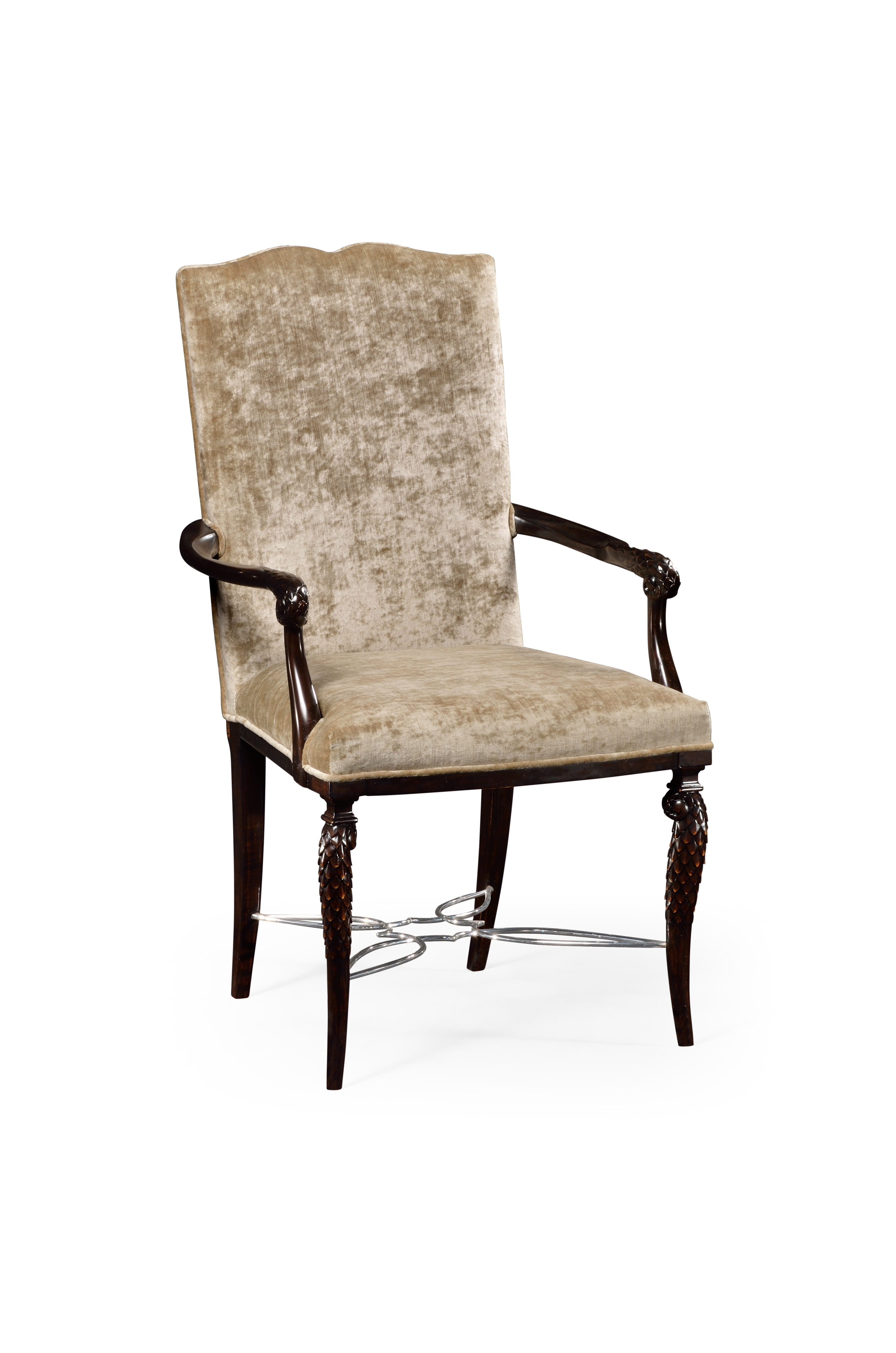 BE-4 Louis XV Arm Chair Only unfinished arm chairs available In