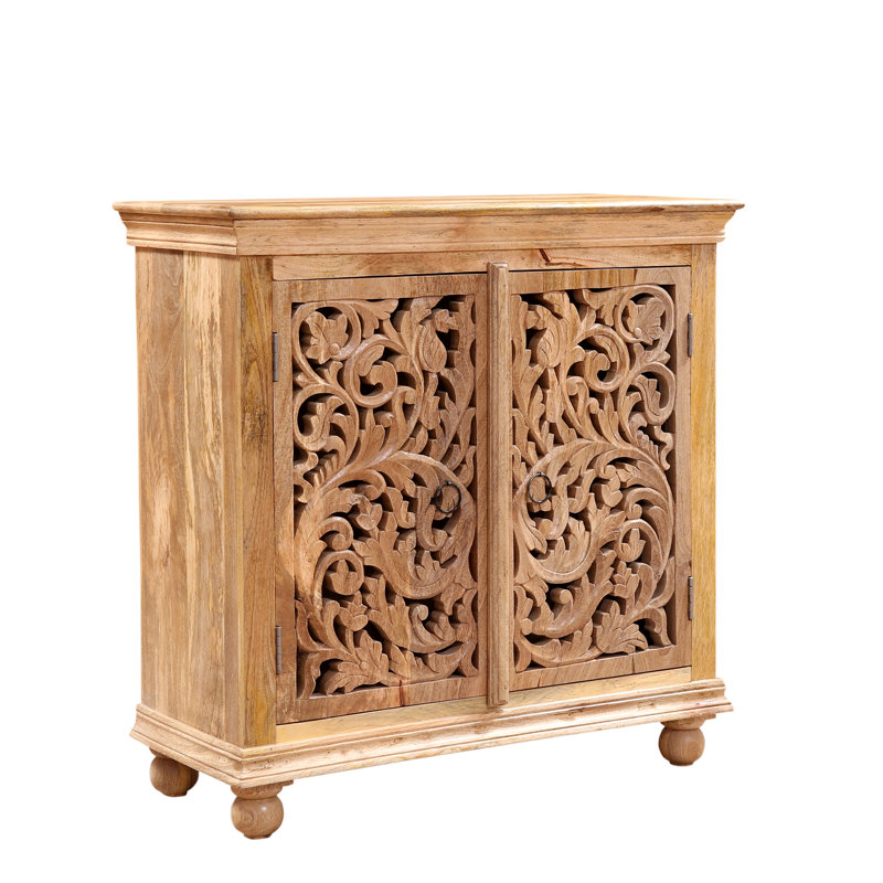 90cm Solid Wood Sideboard