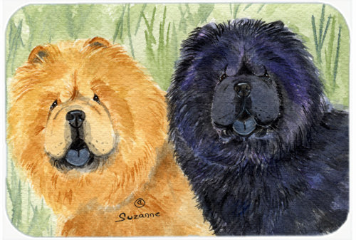 Two Chow Chow Glass Cutting Board