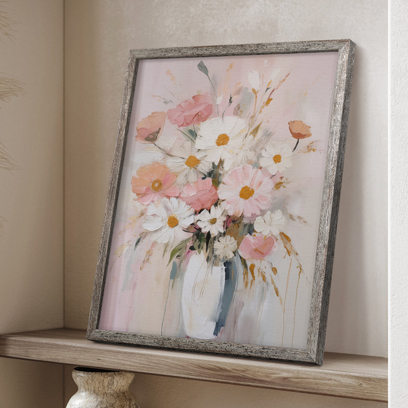 Reproduction encadrée FLORAL Series CECLXVII - bois massif