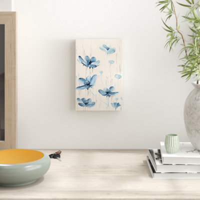 Floating Flowers 1 Piece Wrapped Canvas Painting