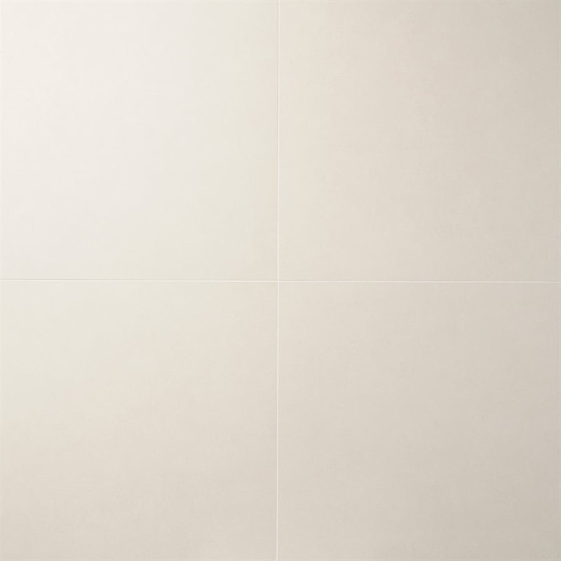 Technique 23" x 23" Porcelain Brick Look Wall & Floor Tile, Blanc