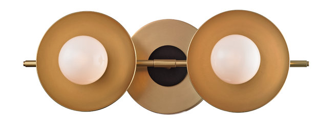 Julien 2 - Light Vanity Light, Aged Brass