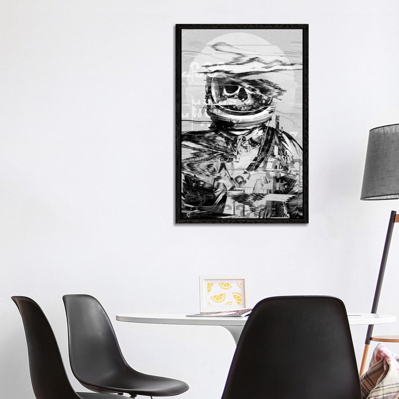 Astro Skull by Nicebleed - Print on Canvas, Black Framed, 101.6 cm H x 66.04 cm W