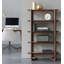 Tablette de rangement scandinave en bois massif