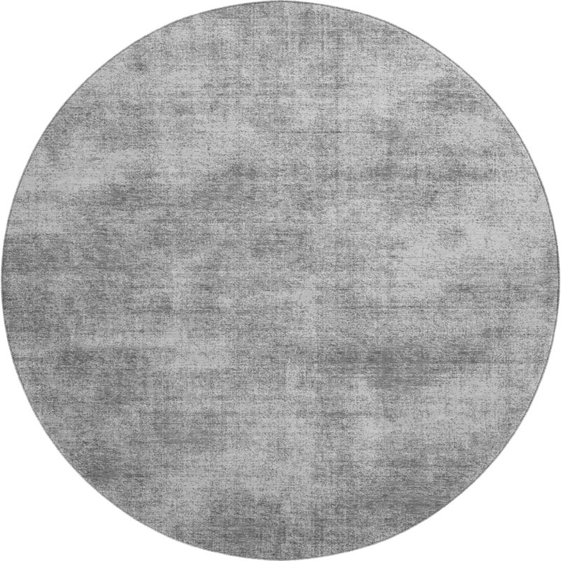 Premium Machine Washable Jahnke AMF1018 Abstract Rug, Round 8'