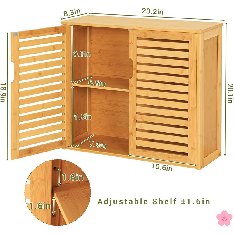 Kosi Bamboo Bathroom Cabinet