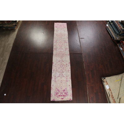 One-of-a-Kind 2'8" X 15'5" New Age Runner Wool Area Rug in