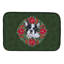 Tapis de séchage en couronne french bouledogue poinsetta