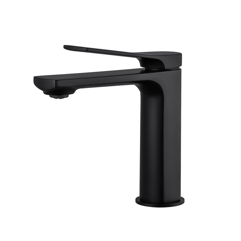 Single-Hole Single-handle Bathroom Faucet, Black