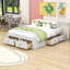 Lit plateforme en bois 6 tiroirs au design épuré-461776987-461776964