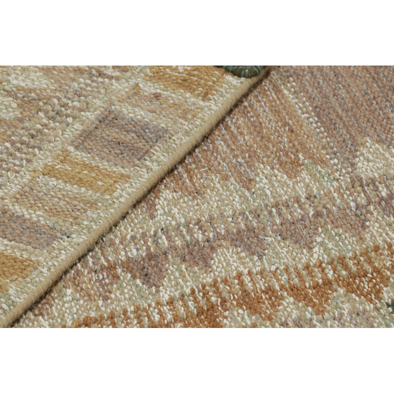 Rug & Kilim’S Oversized Scandinavian Style Rug In Beige-Brown Geometric Patterns