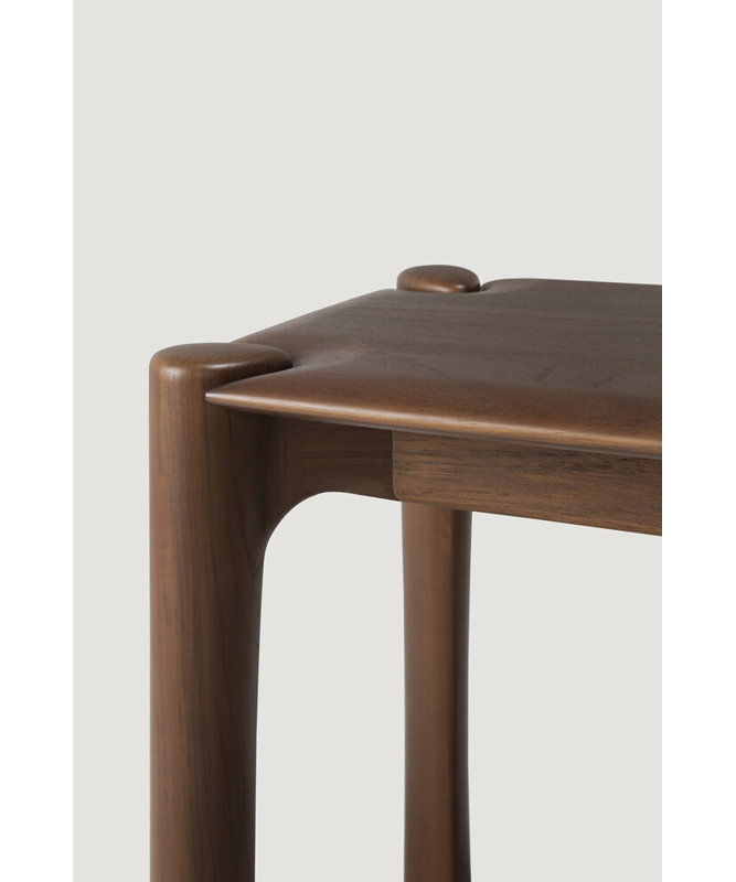 Pi Solid Wood Dining Bench, Brown, 18.5" H x 57.5" W x 14" D