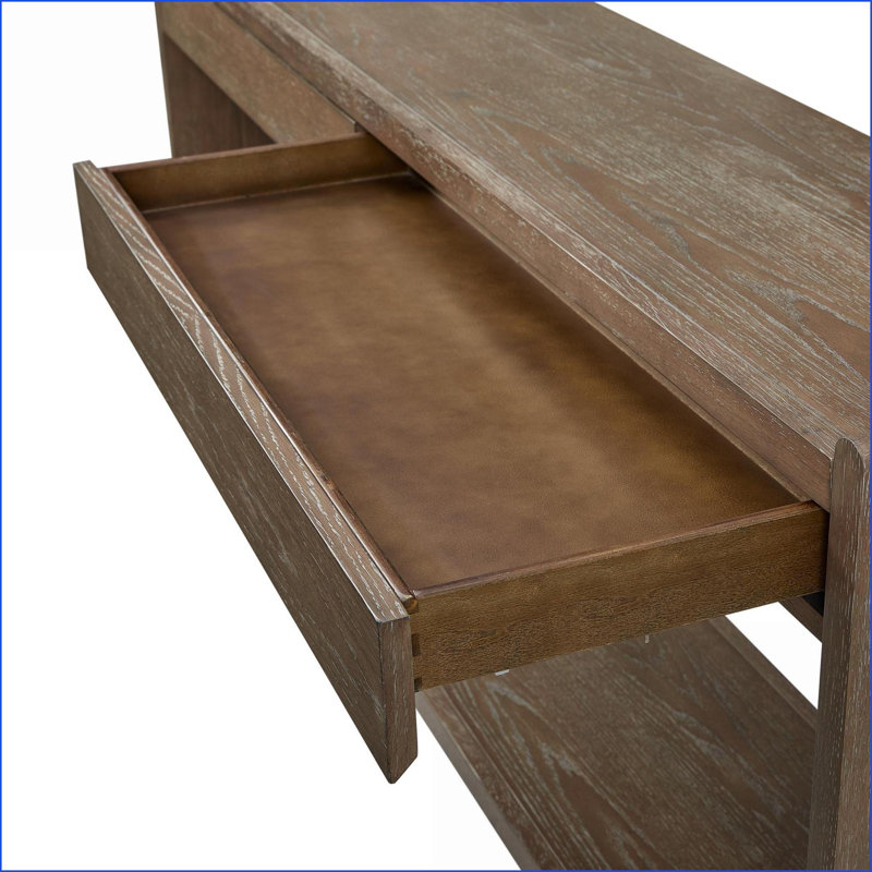 Latitude Run® Rich Coca Finish Coffee Table for Living Room, 2 Spacious ...