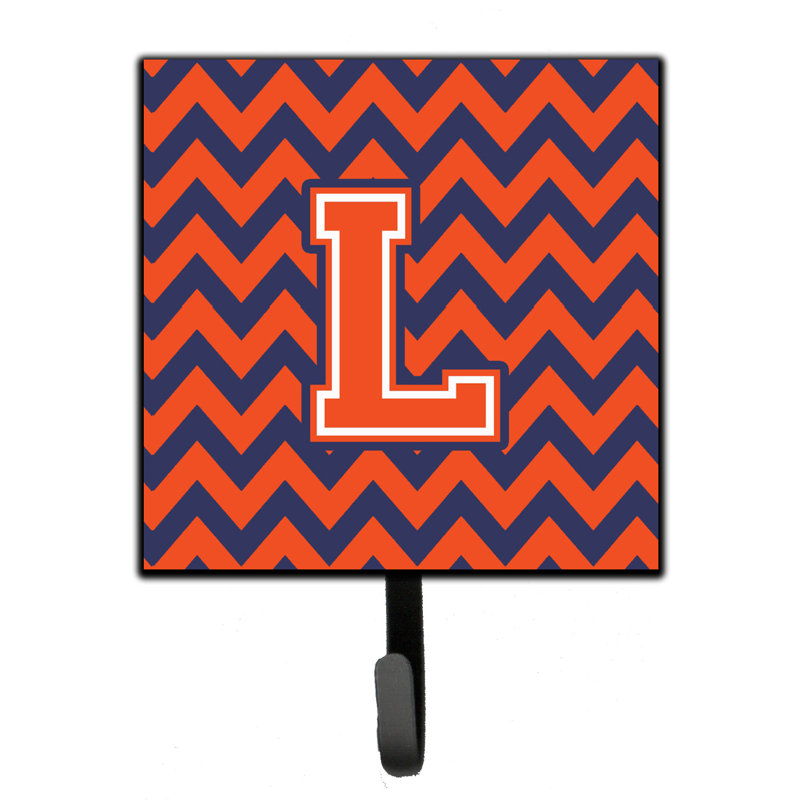 Organisateur de clés avec grenat Pittsburg, Orange / Bleu, Lettre L