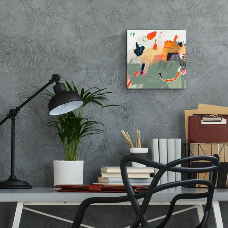 Art mural en verre Wrought Studio ™ «Early Spring» par Design Fabrikken, H 12 po x l 12 po x P 0,13 po