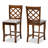 Rothman Modern and Contemporary Upholstered and Wood Counter Height Pub Chair