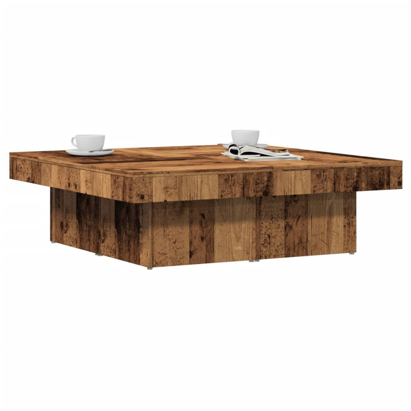 Allete Block Coffee Table, Old Wood