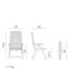 Foldable Outdoor Patio Dining Armchair-16230603