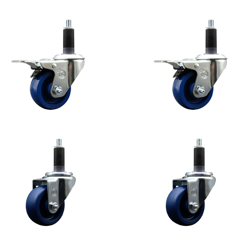 Ensemble de roulettes extensibles 1 1/8 po