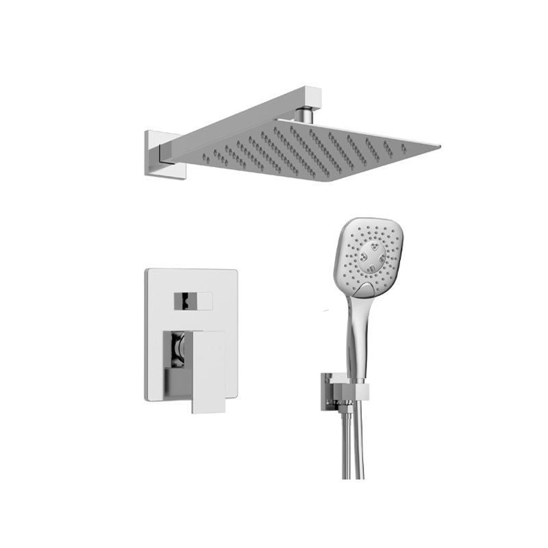 Robinet de douche avec valve brute, Chrome