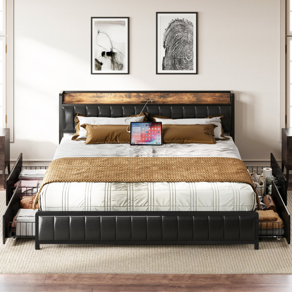 https://assets.wfcdn.com/im/31310160/resize-h600-w600%5Ecompr-r85/2441/244152872/Vegan+Leather+Bookcase+Bed.jpg