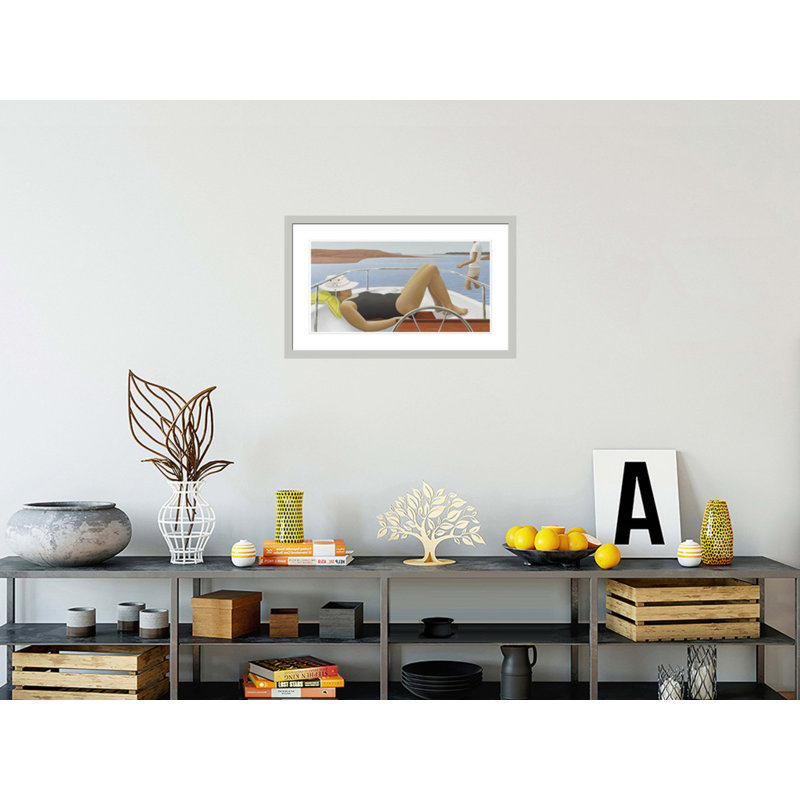 «Low Tide» par Alex Colville - Impression Giclée sur cadre, H 18,12 po x l 29,5 po