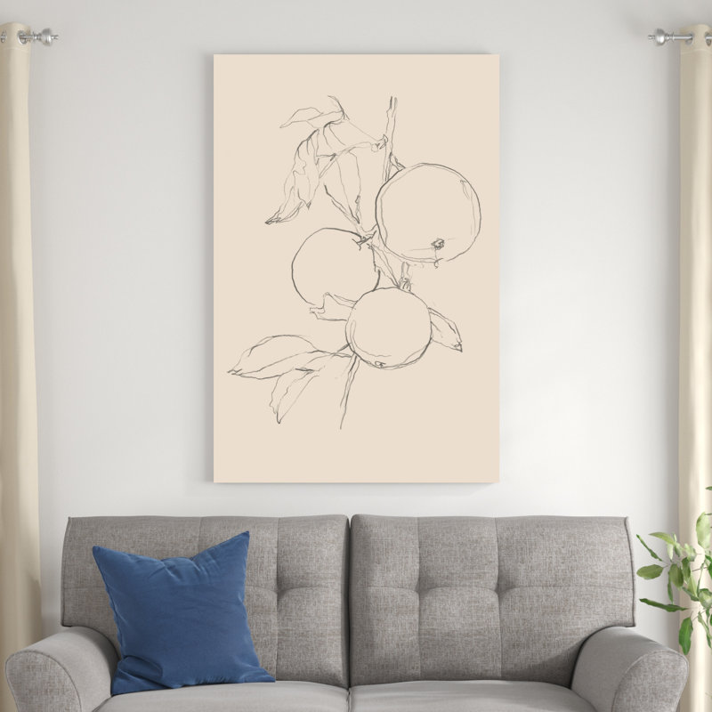 Fruit Contour Study I, H 48 po x l 32 po x P 1,25 po