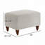 Upholstered Accent Chair with Ottoman