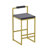 Modern Velvet Counter Height Bar Stools With Low Backrest Set Of 2 Upholstered Dining Stools For Kitchen Island-1702371829