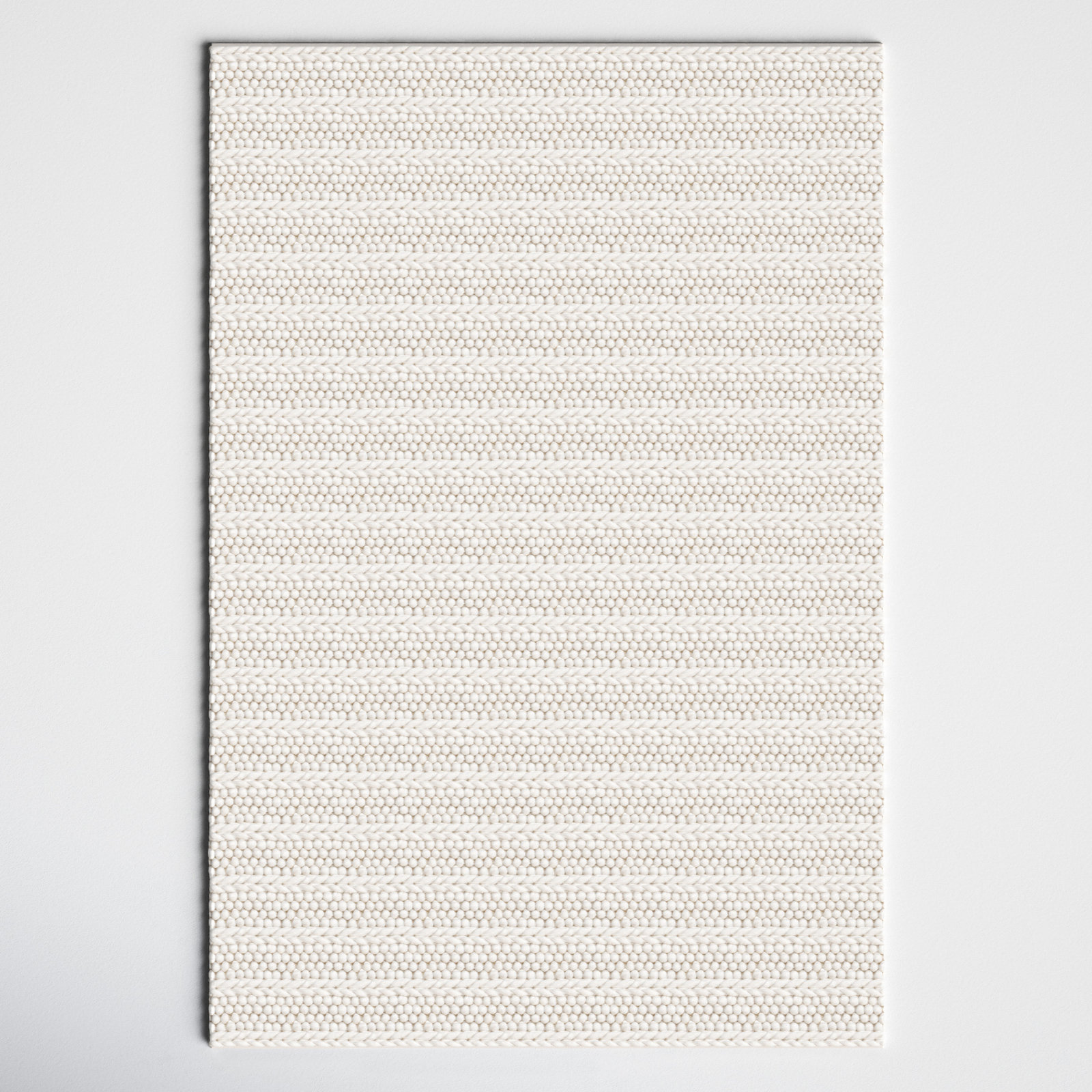 Sestina Ivory Handmade Flatweave Rug, Rectangle 10' x 14'