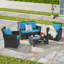 Ensemble de mobilier d'extérieur 4 pièces 4 pièces-1095721026