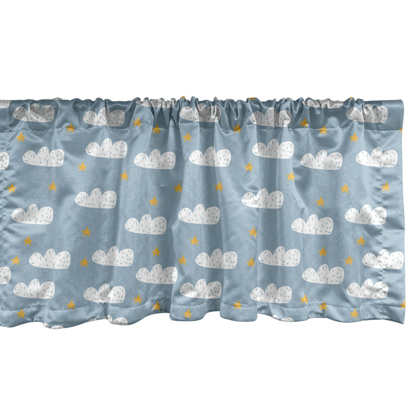 Ensemble de 2 cantonnières Ambesonne Blue Sky, L 54 po x L 12 po