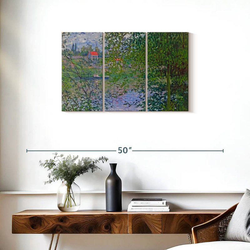 Tergel Ile De La Grande Jatte Through Trees, 20" H x 33" W