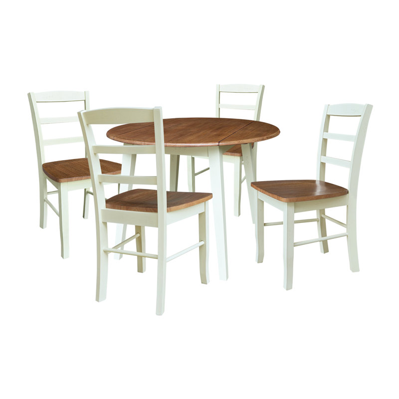 Ensemble de salle à manger Eddington, 5, Noyer blanc / écorce