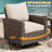 Patio Sweivel Chair with Cushions and side table-632623896
