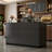 2 Person Rectangle Glass Reception Desk